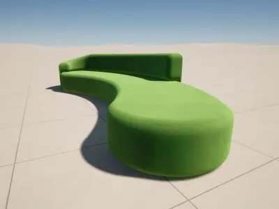 Curve Sofa Free 3D print model