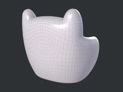 FREE Cute Little Armchair for Kid - KC002 Free 3D model