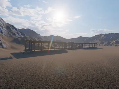 Parthenon-Historical Greek Temple 3D model