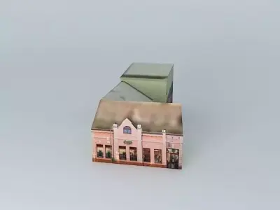 Arena games room and shops Free 3D model