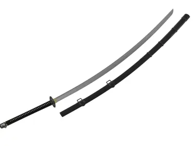 Long Odachi Sword  3D model