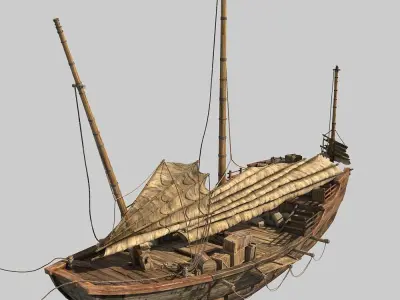 Chinese Boat 3D model