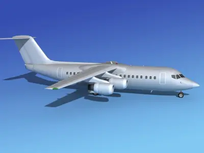 BAe 146-300 Bare Metal 3D model