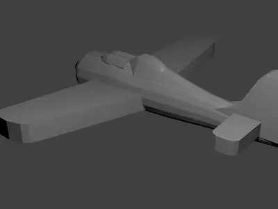 German FW-190 Fighter Aircraft Free 3D print model