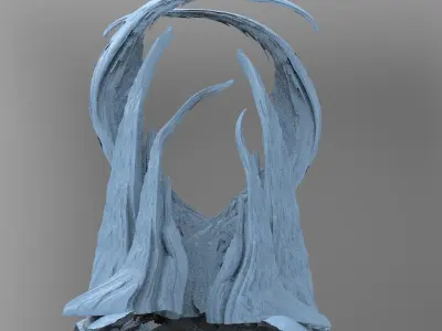 Dinosaur Spine Arch 2 3D model