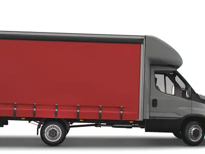 Iveco Daily Luton Curtainsider 2021 3D model
