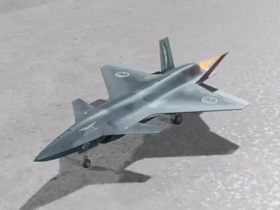 Baykar KIZILELMA 3D Model Low-poly 3D model