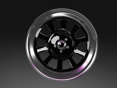 Car rim 19x9 inspired by American Racing 767 3D model