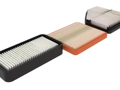 Car Air Filters 3D model