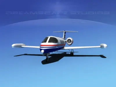 Gates Bombardier Learjet 35 V05 3D model