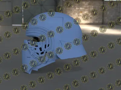 Kylo Ren Helmet from Star Wars for 3d printing 3D model