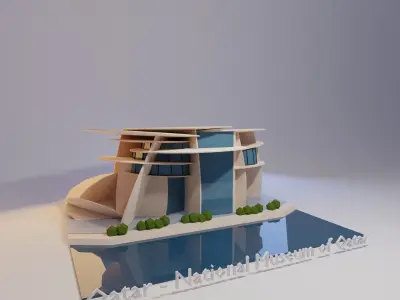 Landmarks of the world P - Q Low-poly 3D model