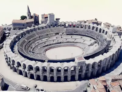 The Arles Amphitheatre - Arenes Arles Low-poly 3D model