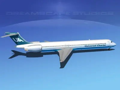 Douglas MD-80 Universal Air Charter 3D model