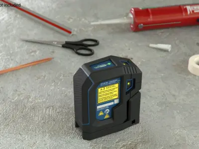 Bosch Professional Alignment Laser Tool Black Blue 3D model