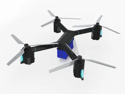 Cargo dron Set 5in1 3D model