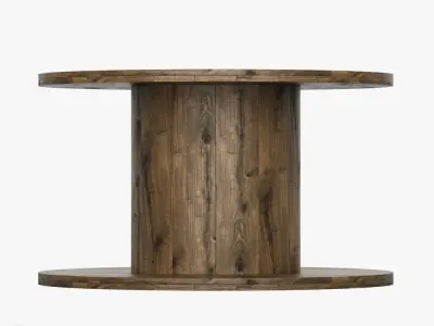 Wooden Reel 3D model