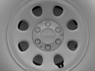 GMC Yukon Police wheel 3D model