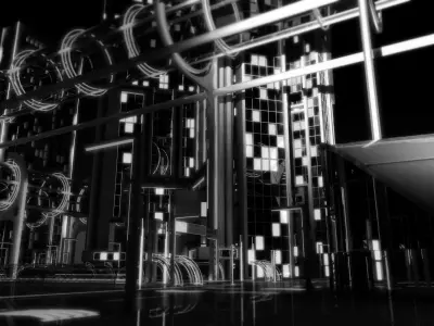 Future City HD 8 Night 3D model