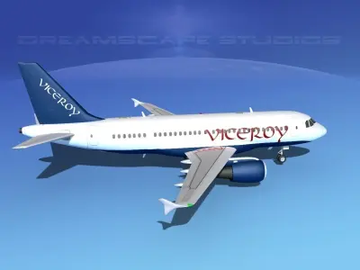 Airbus A319 Viceroy 3D model