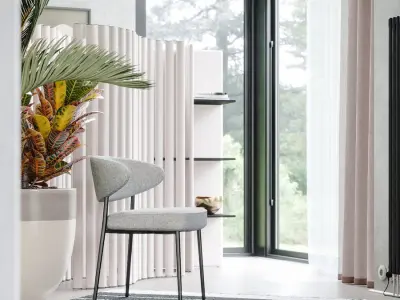  Replica Minotti Expect Chair Model, Grey 