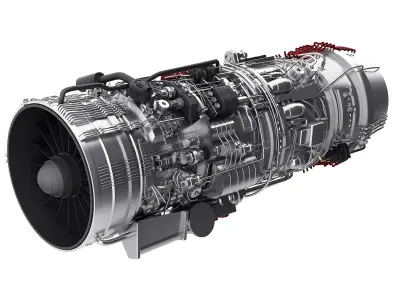 engine Low-poly 3D model