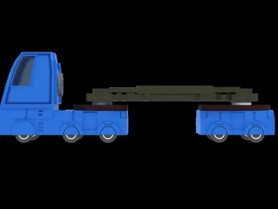Sci-fi Truck Low-poly 3D model purchase