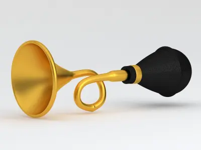 Vintage Vehicle Horn Collection 3D model