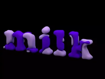 Animated 3D Text 3D model