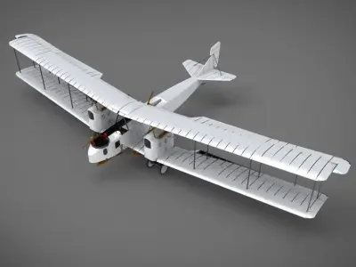 Gotha G IV  3D model