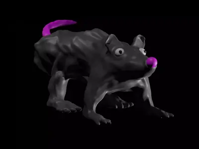Thick Rat Free 3D model