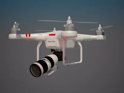 Quadcopter Animated 3D model