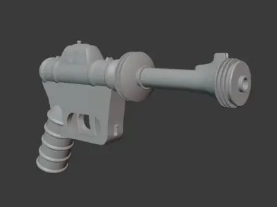 scifi guns 3D model