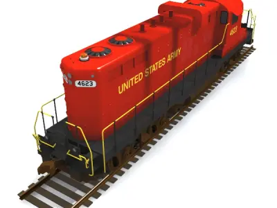 Army GP10 Locomotive 3D model