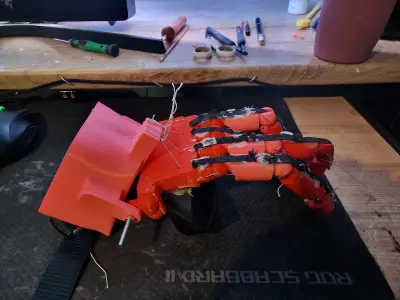 Wrist powered low cost prosthetic Free 3D print model