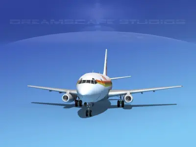 Boeing 737-100 Aloha 3D model