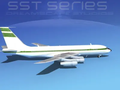Boeing 707-320 SS Corporate 1 3D model