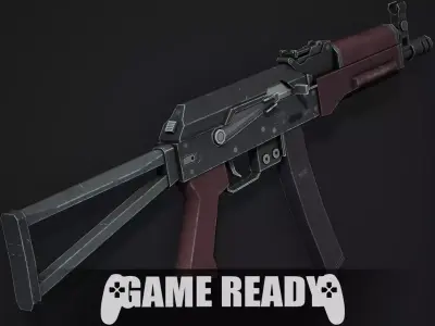 PP-19 Vityaz SMG - Low Poly Game Ready Low-poly 3D model