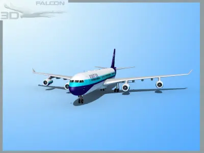 Falcon3D A340-600 First Air 3D model