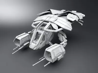 The Bat Copter scale model 3D print model