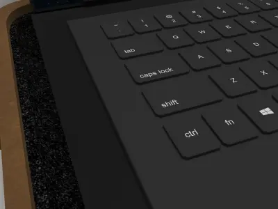 Military Laptop Low-poly 3D model