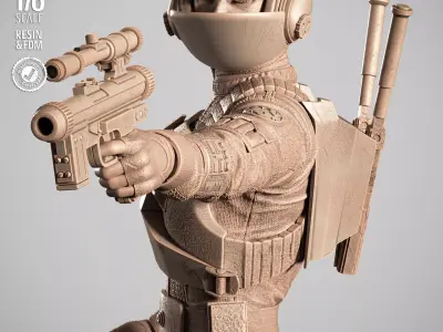 STAR WARS Jyn Erso Sculpture 3D print model purchase