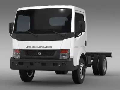 Ashok Leyland Partner Chassi 2015 3D model
