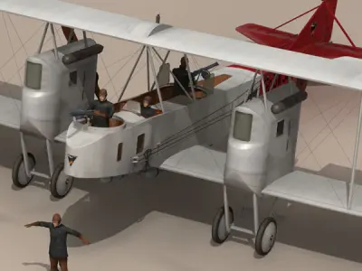 Gotha G IV Bomber 3D model