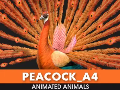 Peacock A4 3D model
