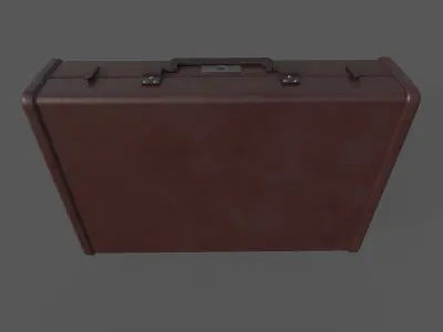 Low Poly Valise briefcase Low-poly 3D model