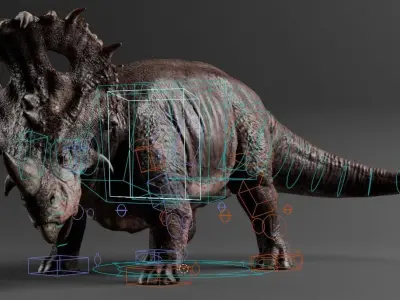 SINOCERATOPS Low-poly 3D model