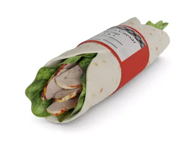 Sandwiches Chicken Caesar Wrap 3D model