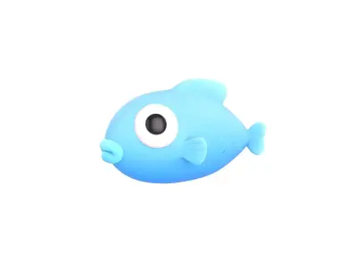 Fish Character 3D model