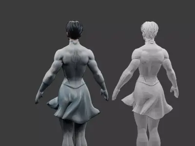 Anissa - Invincible serie High-PolyLOw -poly 3D model 3D model